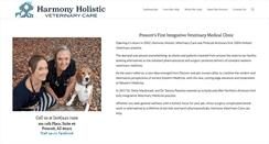 Desktop Screenshot of harmonyvetcare.com